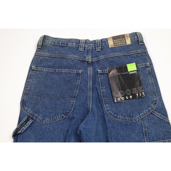 Deadstock Vtg 90s Marithe Francois Girbaud Mens 32x35 Loose Fit Wide Leg Jeans - Picture 11 of 16
